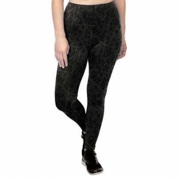 New-spyder Active Performance High Rise Legging SidePockets, Spyder Web Print LG - Picture 3 of 16